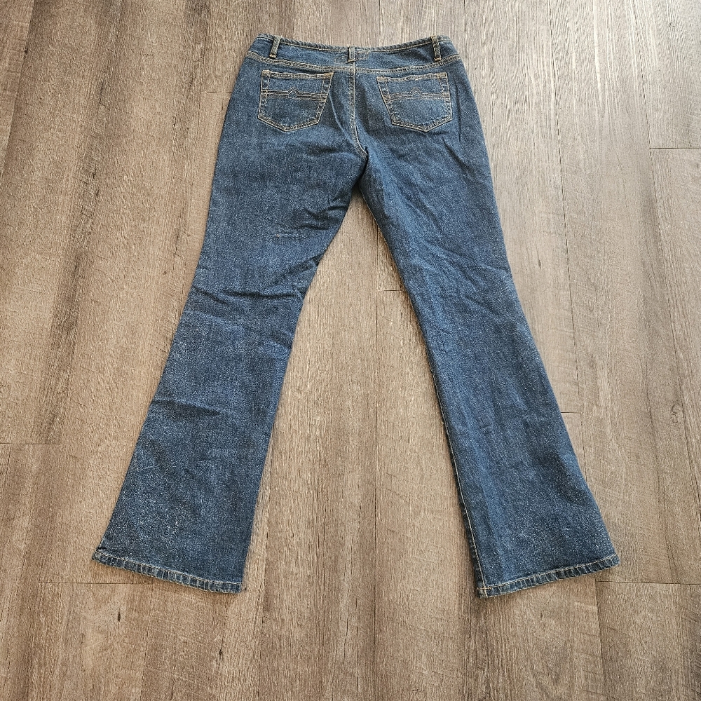 Vintage Y2K HI JEAN CO.  Glitter Sparkle Denim Jeans in Size 11/12 RARE FIND!